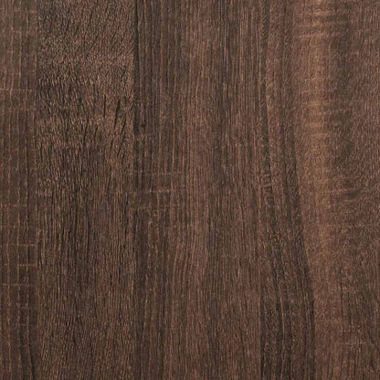 Spiegel Braun Eichen-Optik 80 x 37 cm Glas und engineered Holz