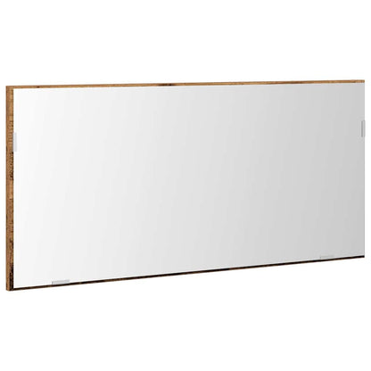 Spiegel Altholz 80 x 37 cm Glas und engineered Holz
