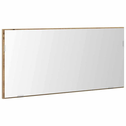 Spiegel Artisan-Eiche 80 x 37 cm Glas und engineered Holz