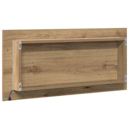 Spiegel Artisan-Eiche 80 x 37 cm Glas und engineered Holz