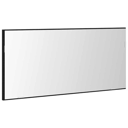 Spiegel Schwarz Eichen-Optik 80 x 37 cm