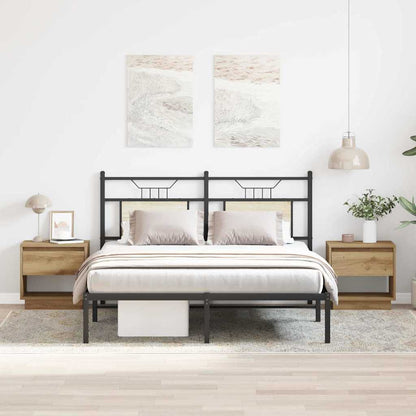 Nachttisch 2 Stk. Artisan-Eiche 45 x 34 x 44 cm Holzwerkstoff