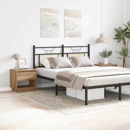 Nachttisch 2 Stk. Artisan-Eiche 45 x 34 x 44 cm Holzwerkstoff