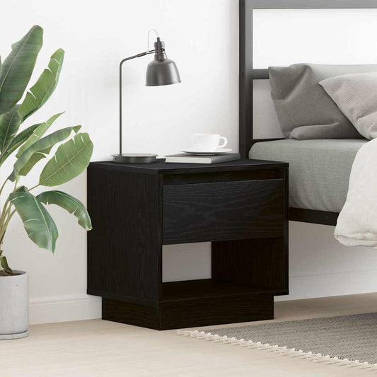 Nachttisch Schwarze Eiche 45 x 34 x 44 cm Holzwerkstoff