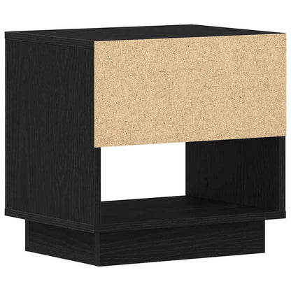 Nachttisch 2 Stk. Schwarz Eichen-Optik 45 x 34 x 44 cm