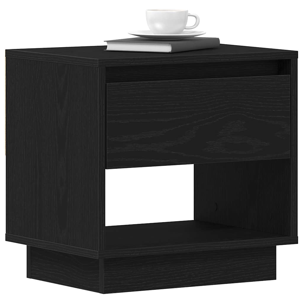 Nachttisch 2 pcs Schwarze Eiche 45 x 34 x 44 cm Holzwerkstoff