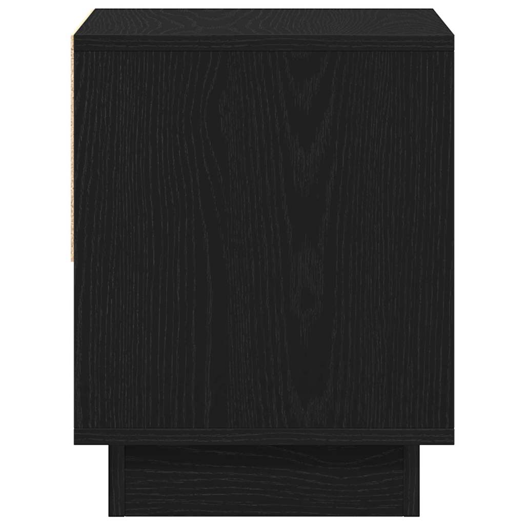 Nachttisch 2 pcs Schwarze Eiche 45 x 34 x 44 cm Holzwerkstoff