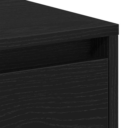 Nachttisch 2 Stk. Schwarz Eichen-Optik 45 x 34 x 44,5 cm