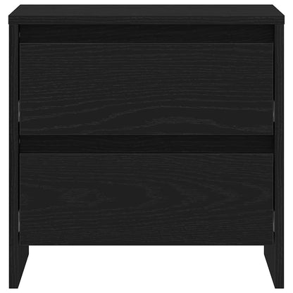 Nachttisch 2 Stk. Schwarz Eichen-Optik 45 x 34 x 44,5 cm