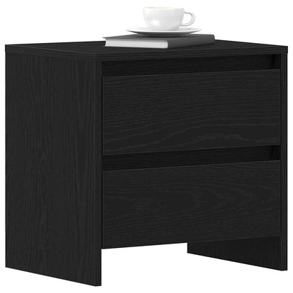 Nachttisch 2 Stk. Schwarz Eichen-Optik 45 x 34 x 44,5 cm