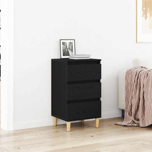 Nachttisch Schwarze Eiche 40 x 35 x 70 cm Holzwerkstoff