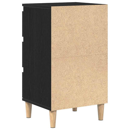 Nachttisch Schwarz Eichen-Optik 40 x 35 x 70 cm Holzwerkstoff