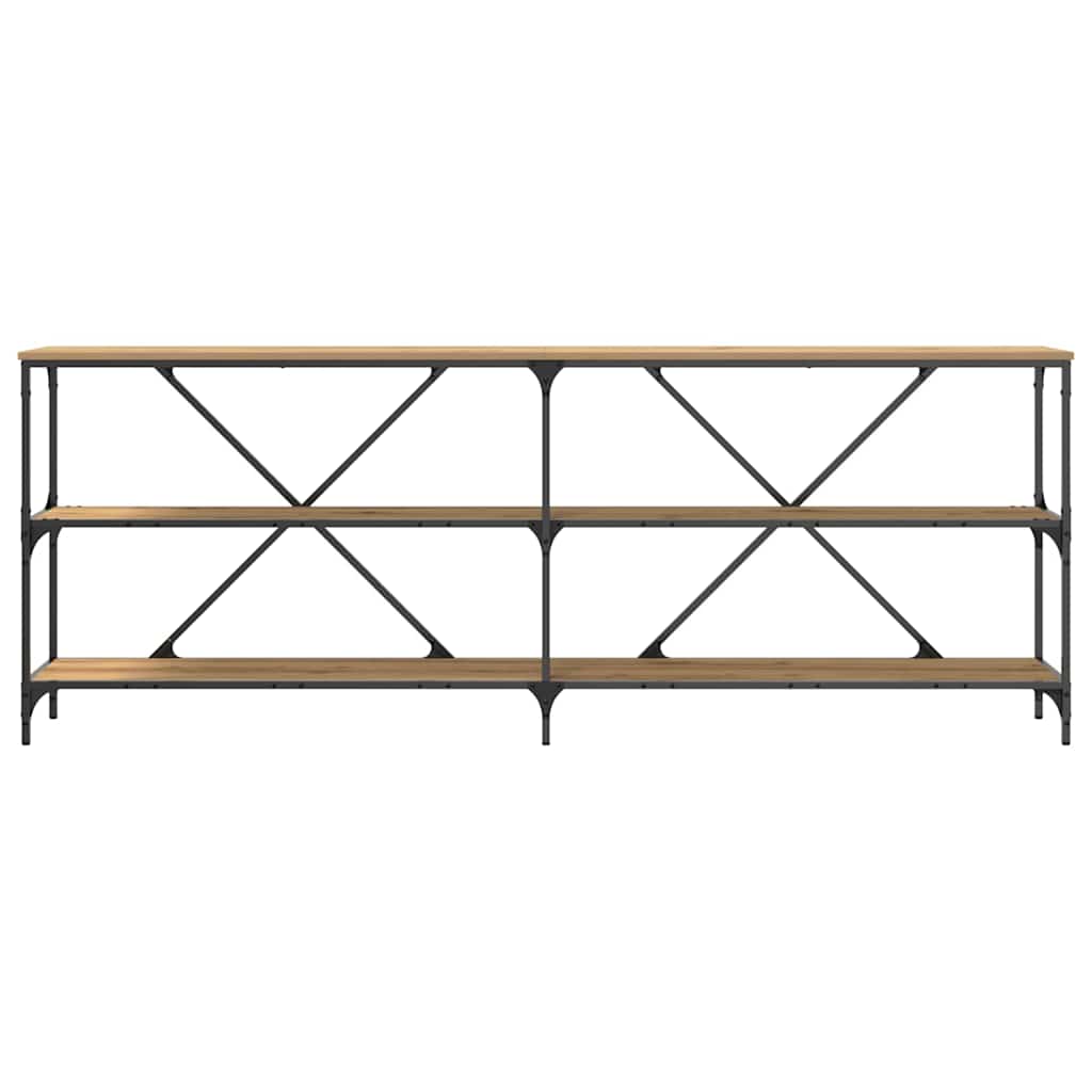 Konsolentisch mit Regal Artisan-Eiche 200 x 30 x 75 cm