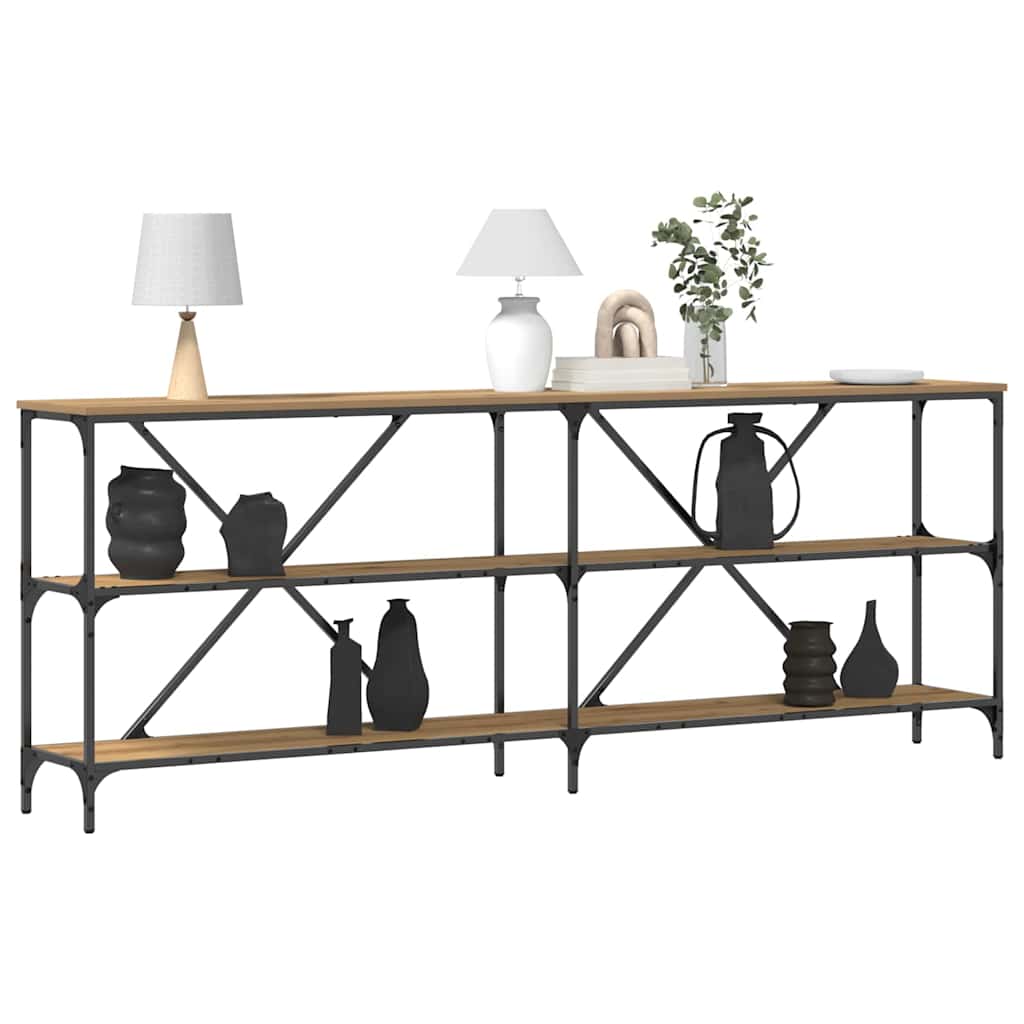 Konsolentisch mit Regal Artisan-Eiche 200 x 30 x 75 cm