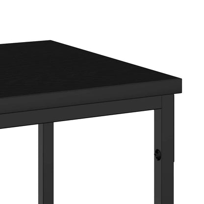 Konsolentisch Schwarz Eichen-Optik 200 x 30 x 75 cm