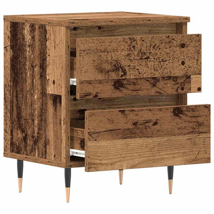 Nachttisch 2 stk. Altholz 40 x 35 x 50 cm Holzwerkstoff