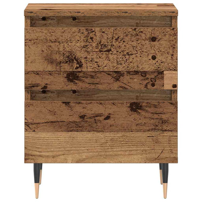 Nachttisch 2 stk. Altholz 40 x 35 x 50 cm Holzwerkstoff