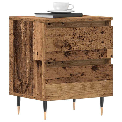 Nachttisch 2 stk. Altholz 40 x 35 x 50 cm Holzwerkstoff