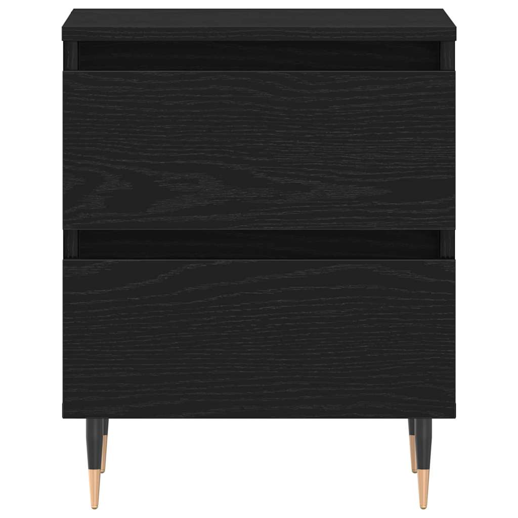 Nachttisch 2 pcs Schwarze Eiche 40 x 35 x 50 cm Holzwerkstoff