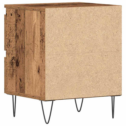 Nachttisch 2 stk. Altholz 40 x 35 x 50 cm Holzwerkstoff