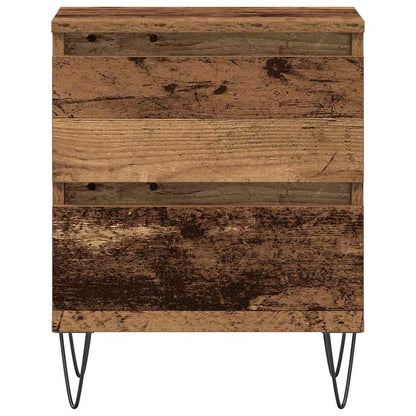 Nachttisch 2 stk. Altholz 40 x 35 x 50 cm Holzwerkstoff