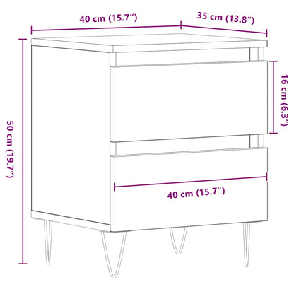 Nachttisch Artisan-Eiche 40 x 35 x 50 cm Holzwerkstoff