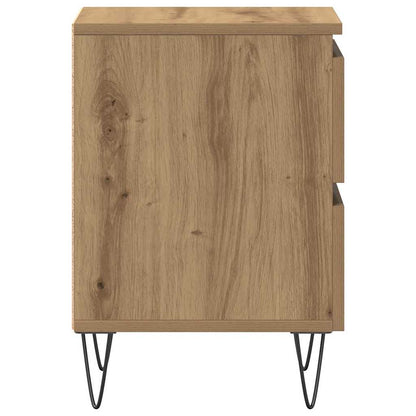Nachttisch 2 stk. Artisan-Eiche 40 x 35 x 50 cm Holzwerkstoff