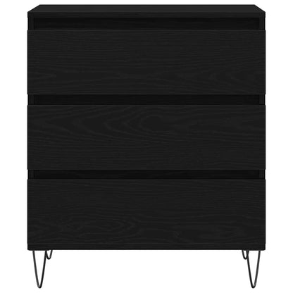 Sideboard Schwarz Eichen-Optik 60 x 35 x 70 cm Holzwerkstoff