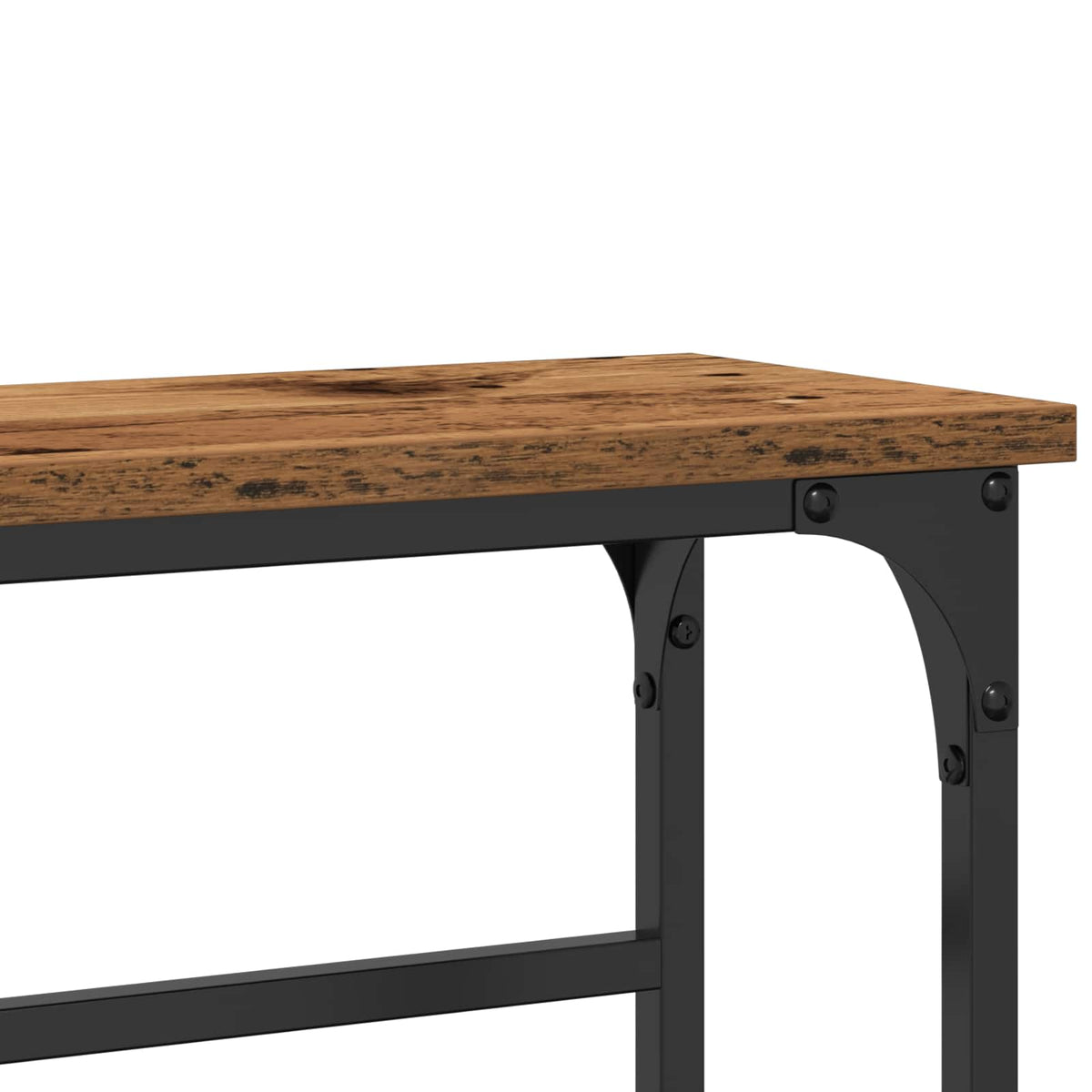 Konsolentisch Altholz 75 x 19,5 x 75 cm Holzwerkstoff