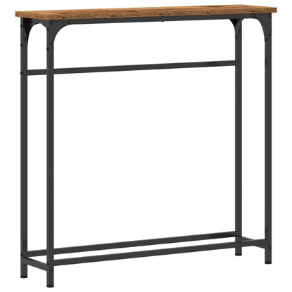 Konsolentisch Altholz 75 x 19,5 x 75 cm Holzwerkstoff