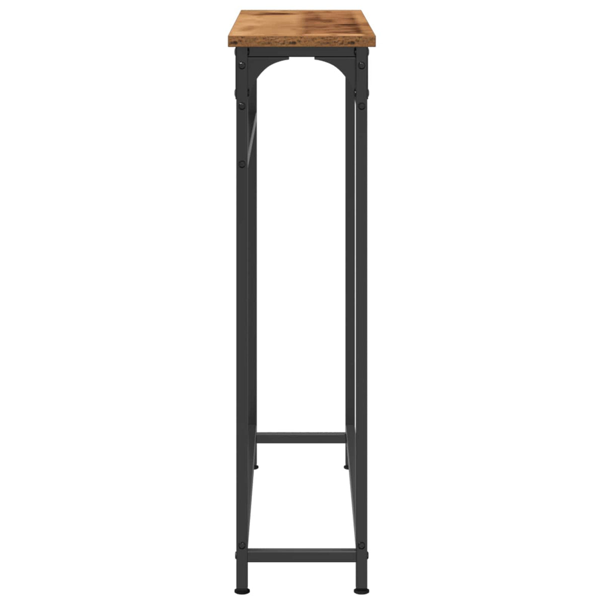 Konsolentisch Altholz 75 x 19,5 x 75 cm Holzwerkstoff