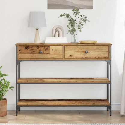 Konsolentisch Altholz 100 x 25 x 75 cm Holzwerkstoff
