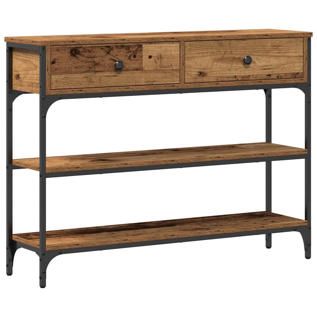 Konsolentisch Altholz 100 x 25 x 75 cm Holzwerkstoff