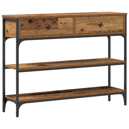 Konsolentisch Altholz 100 x 25 x 75 cm Holzwerkstoff