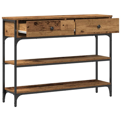 Konsolentisch Altholz 100 x 25 x 75 cm Holzwerkstoff