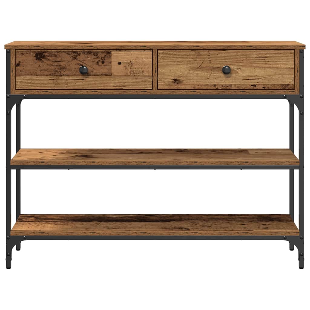 Konsolentisch Altholz 100 x 25 x 75 cm Holzwerkstoff