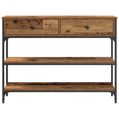 Konsolentisch Altholz 100 x 25 x 75 cm Holzwerkstoff