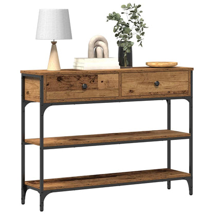 Konsolentisch Altholz 100 x 25 x 75 cm Holzwerkstoff