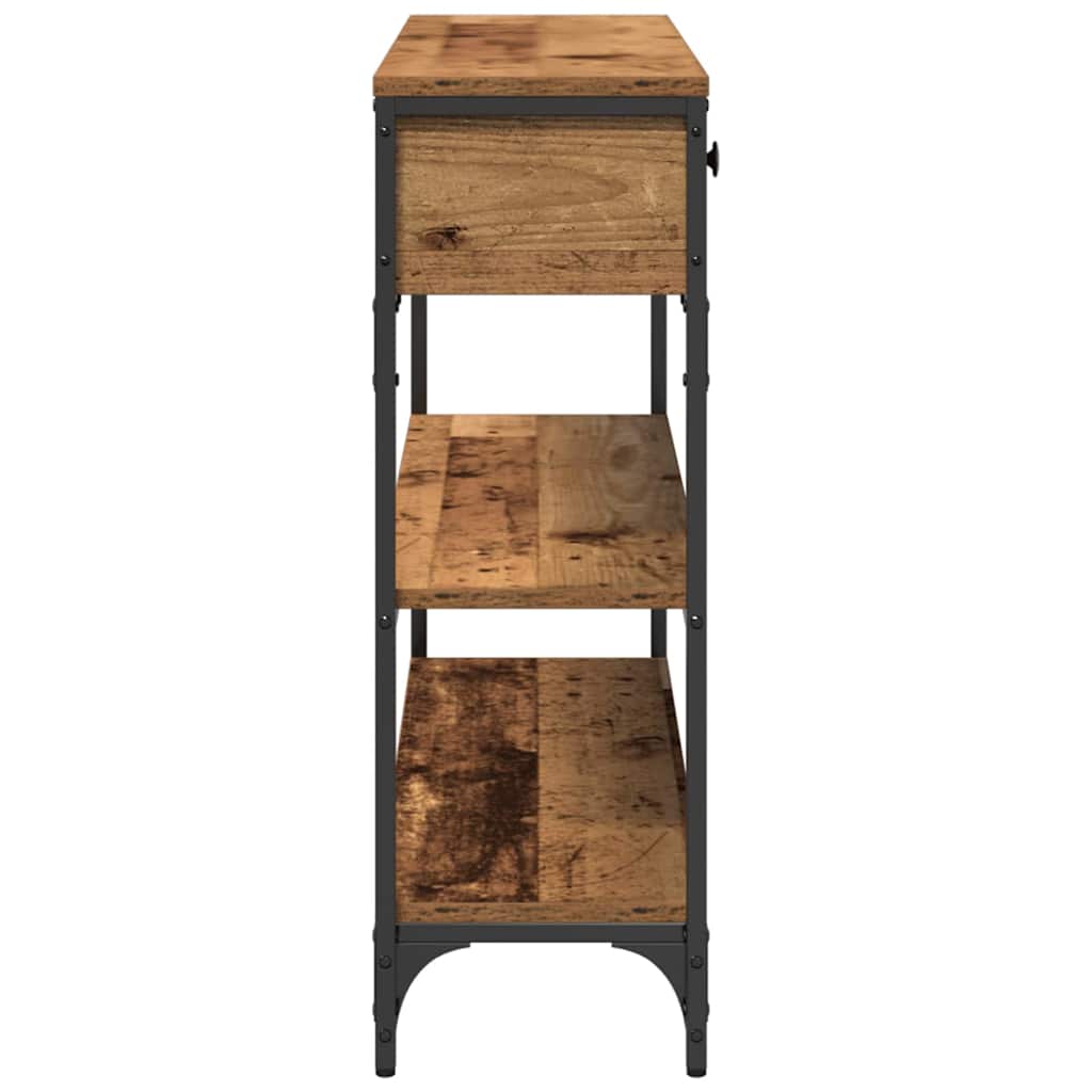 Konsolentisch Altholz 100 x 25 x 75 cm Holzwerkstoff