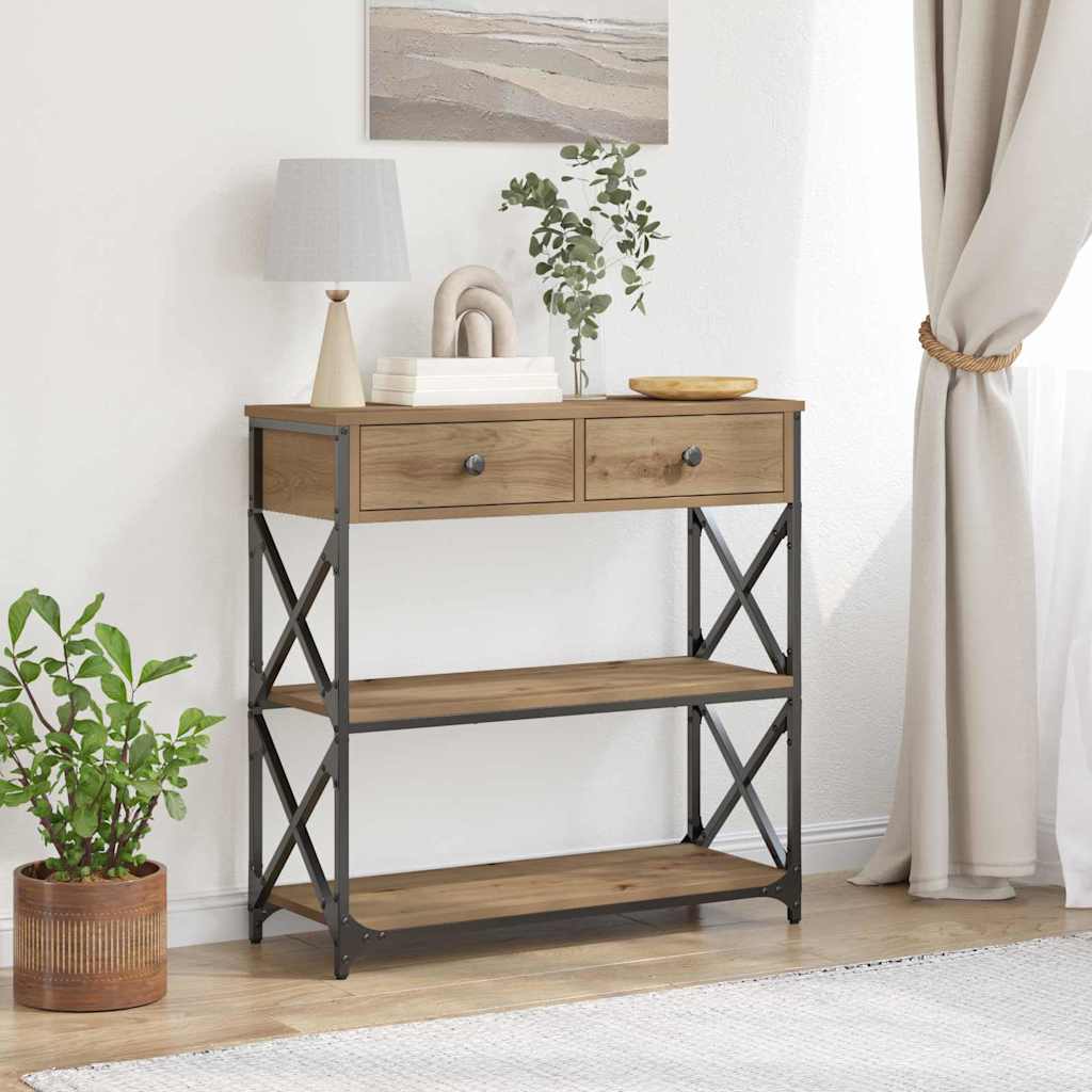 Konsole Tisch Artisan-Eiche 75 x 28 x 75 cm