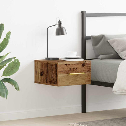 Nachttisch 35 x 35 x 20 cm Holzwerkstoff Altholz