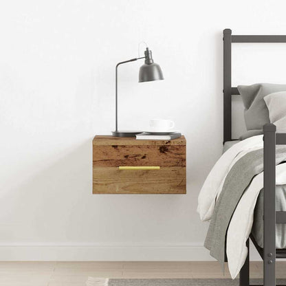 Nachttisch 35 x 35 x 20 cm Holzwerkstoff Altholz