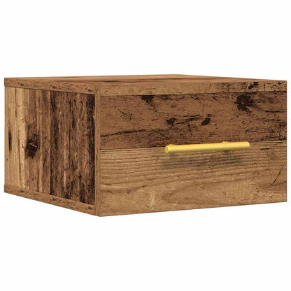 Nachttisch 35 x 35 x 20 cm Holzwerkstoff Altholz