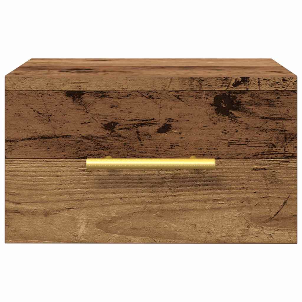 Nachttisch 35 x 35 x 20 cm Holzwerkstoff Altholz