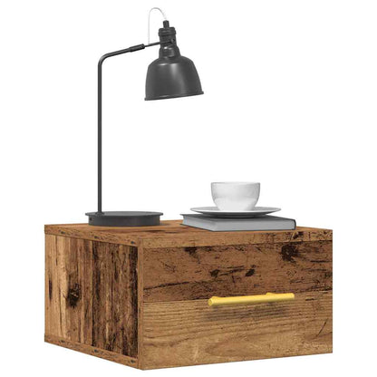 Nachttisch 35 x 35 x 20 cm Holzwerkstoff Altholz