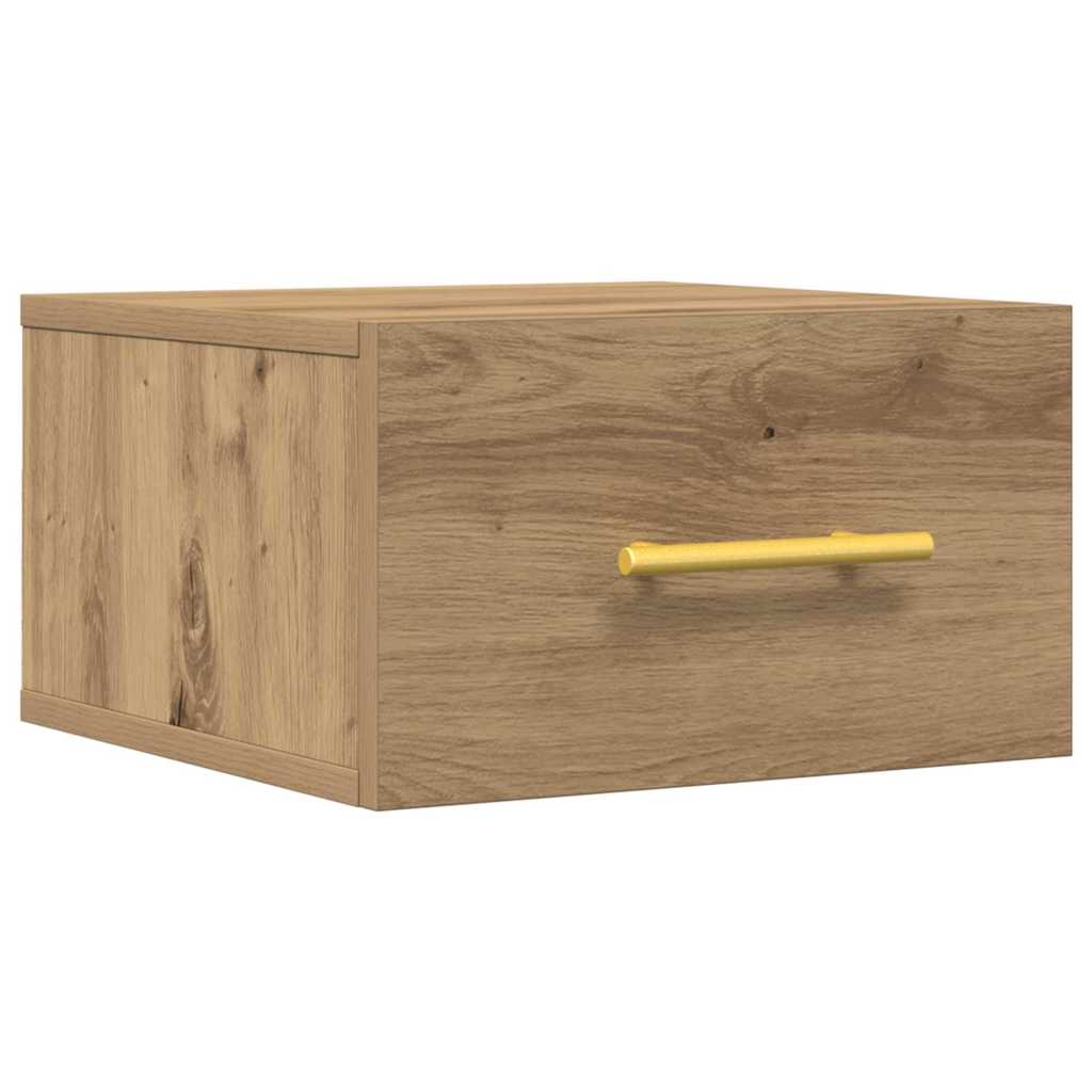 Nachttisch 35 x 35 x 20 cm Holzwerkstoff Artisan-Eiche