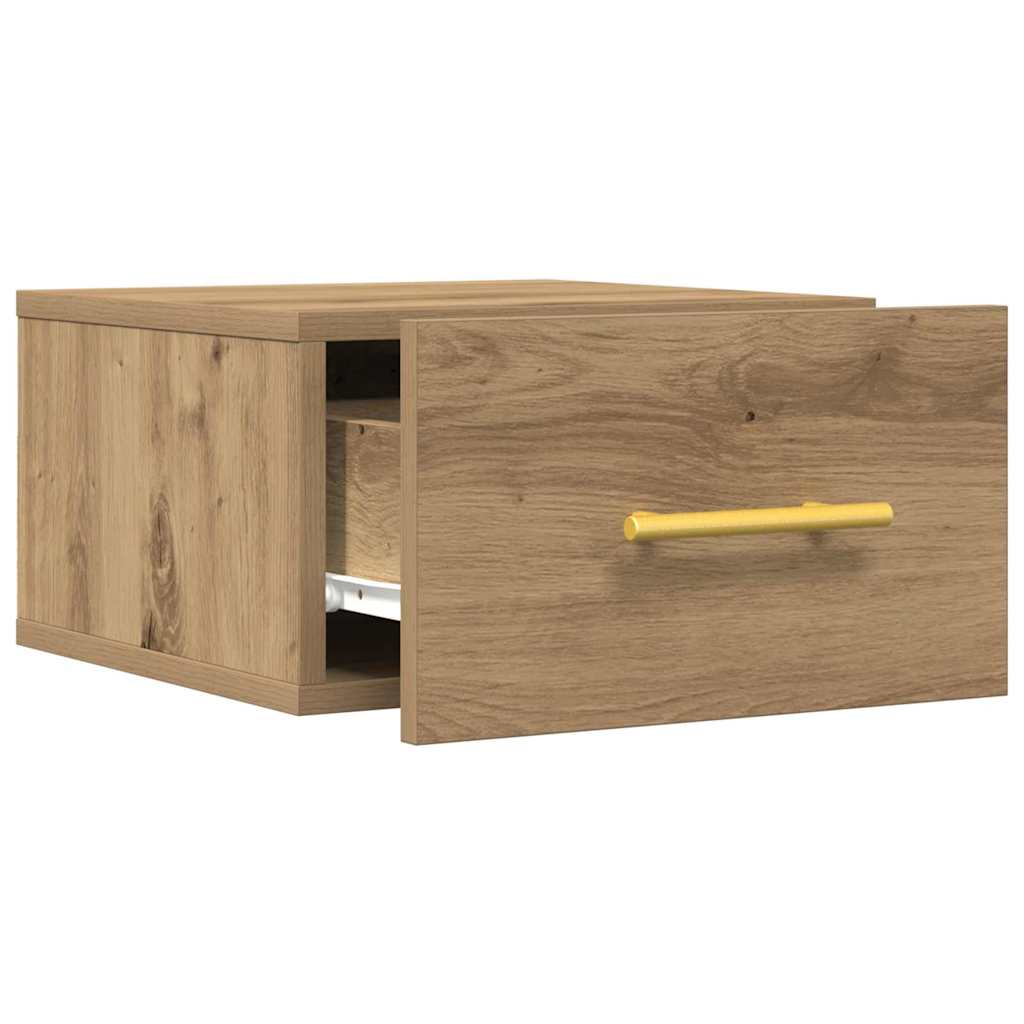 Nachttisch 35 x 35 x 20 cm Holzwerkstoff Artisan-Eiche