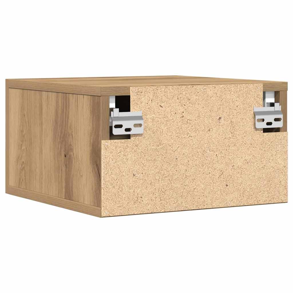 Nachttisch 35 x 35 x 20 cm Holzwerkstoff Artisan-Eiche