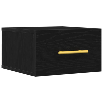 Nachttisch 35 x 35 x 20 cm Holzwerkstoff Schwarz Eichen-Optik