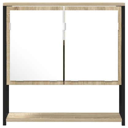 Badezimmer Spiegel mit Regal Wandmontiert Beige 60 x 16 x 60 cm